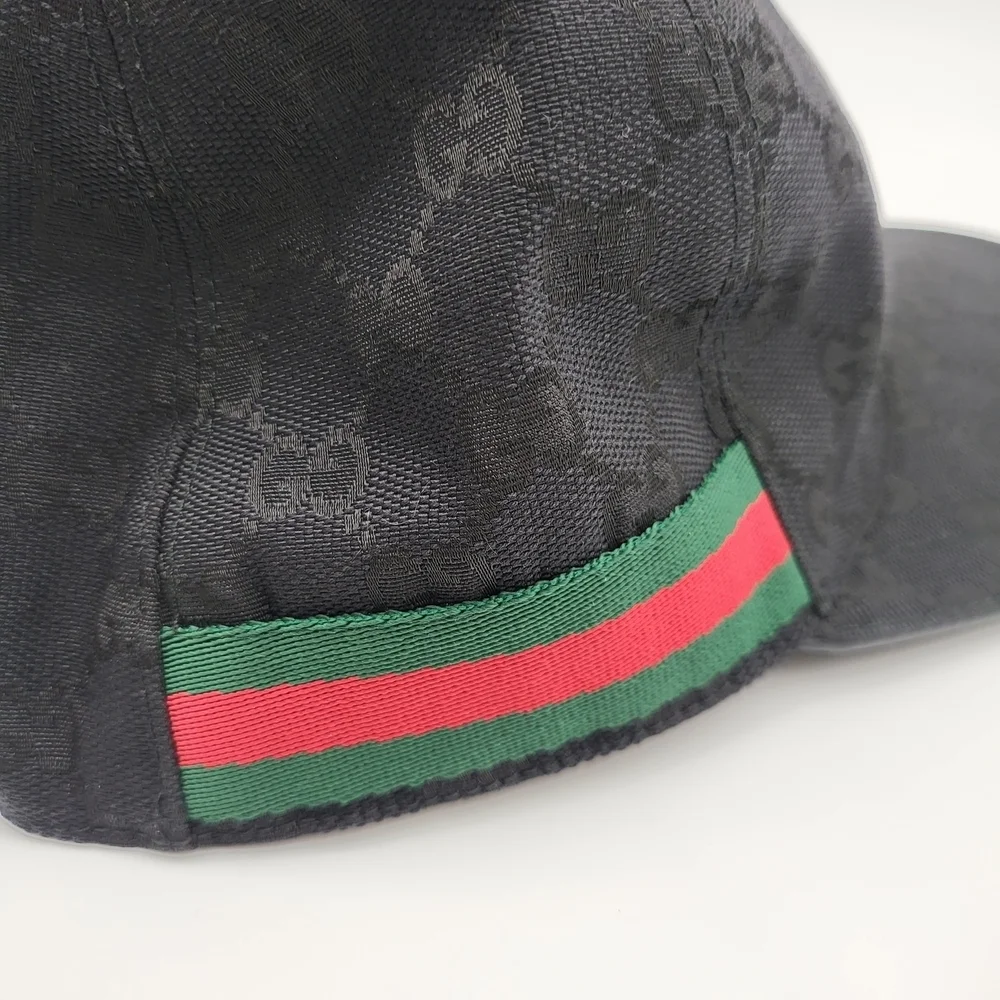 Gucci GG Canvas Hat with Web Sherry Line. Authentic..